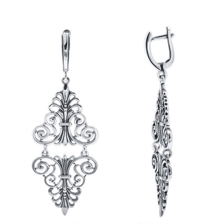 Серебряные серьги «Ажур»