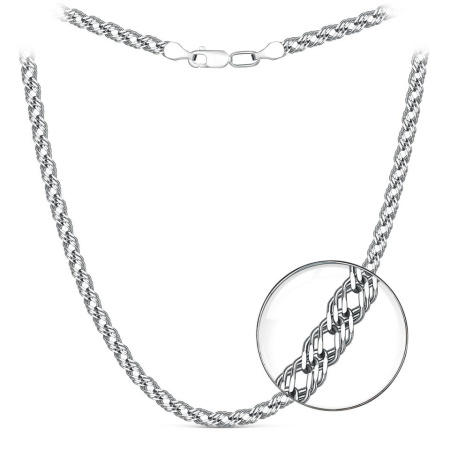 Цепь из серебра «Тройной ромб»