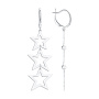 Серьги из серебра «Звезды»