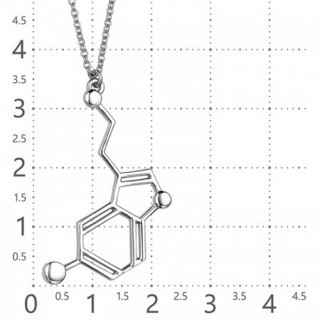 Колье из серебра «Серотонин - Счастье»