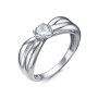 Серебряное кольцо с фианитом
