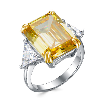 Кольцо из серебра с фианитом