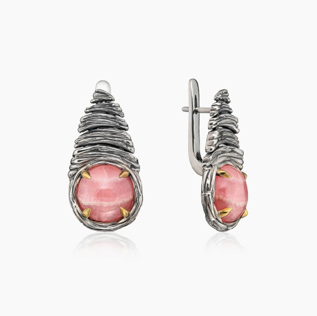 Серебряные серьги «Пастельная Завеса»