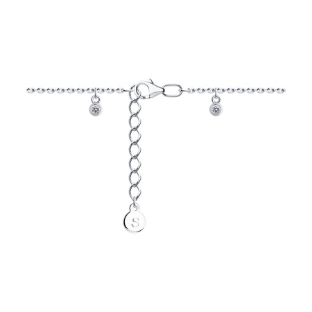 Браслет из серебра с фианитами «Звезда»