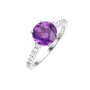 Кольцо из серебра с аметистом