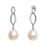 Серьги из серебра с жемчугом