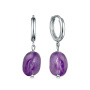 Серьги из серебра с аметистом