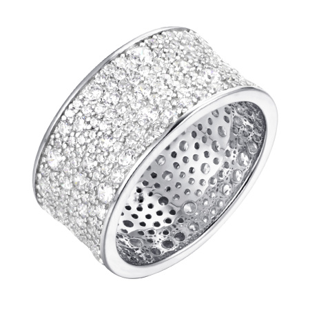 Серебряное кольцо с фианитом