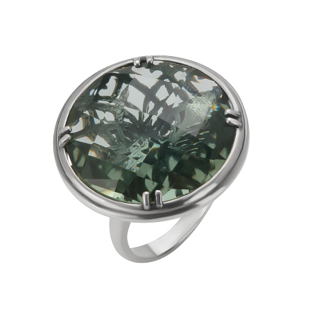 Серебряное кольцо с празиолитом «Персия»