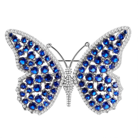 Брошь-подвеска из серебра «Бабочка»