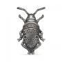Серебряная брошь «Жук»