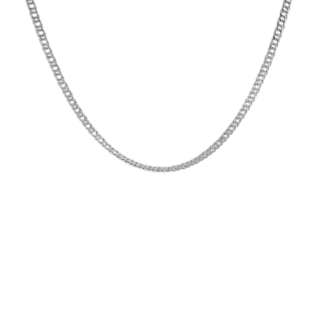 Цепь серебряная «Двойной ромб»