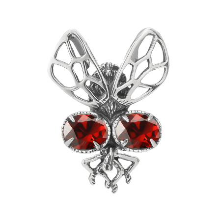 Подвеска из серебра «Цокотуха» с фианитом