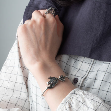 Браслет из серебра «Бабка-Ёжка»