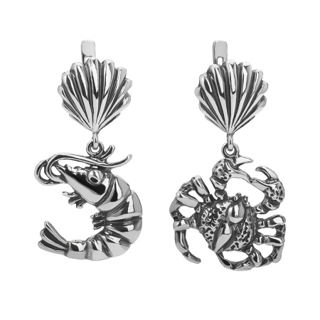 Серебряные серьги «Ассорти»