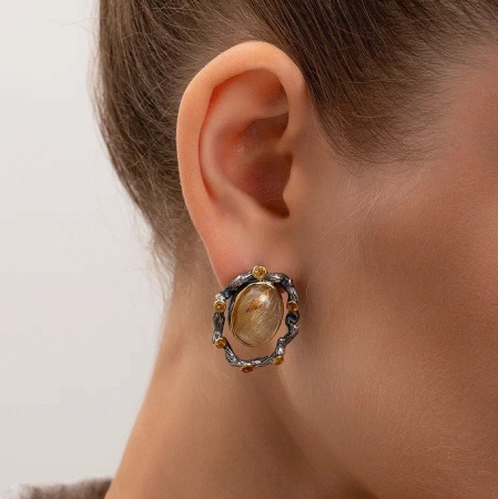 Серебряные серьги «Родник Жизни»