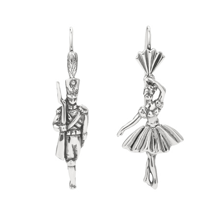 Серебряные серьги «Жестокий романс»