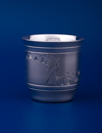 Серебряная стопка «Казачок» №12