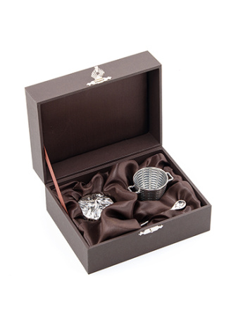 Серебряная солонка «Корзинка»