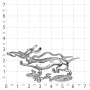 Серебряная брошь «Такса прыжки по лужам»