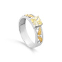 Серебряное кольцо с фианитом и бриллианитом
