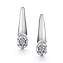 Серьги из серебра с бриллиантами