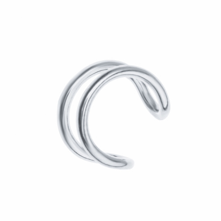 Серьга каффа из серебра