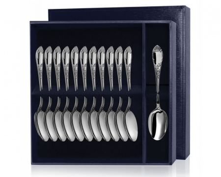 Серебряный набор «Престиж» 12 десертных ложек