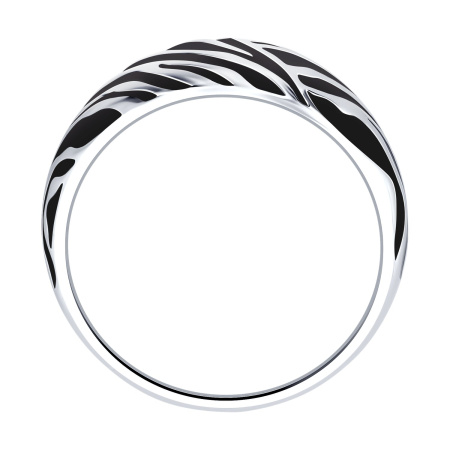 Кольцо из серебра с эмалью