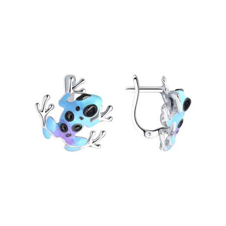 Серебряные серьги «Лягушки» SOKOLOV