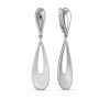 Серьги из серебра «Капля»