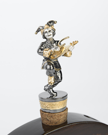 Серебряный пробочник «Скоморох с гудком»