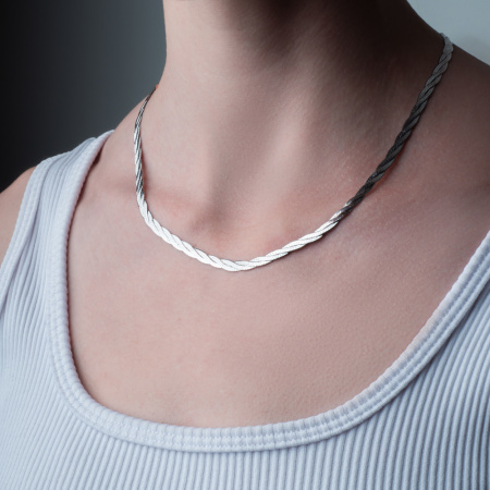 Серебряное колье