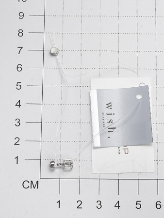 Моносерьга из серебра с бриллиантом