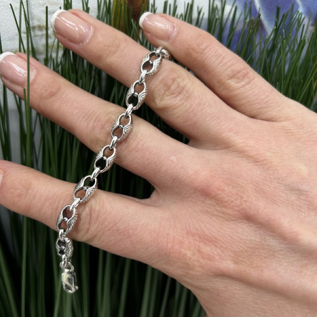 Серебряный браслет «Млечный путь» 6 мм