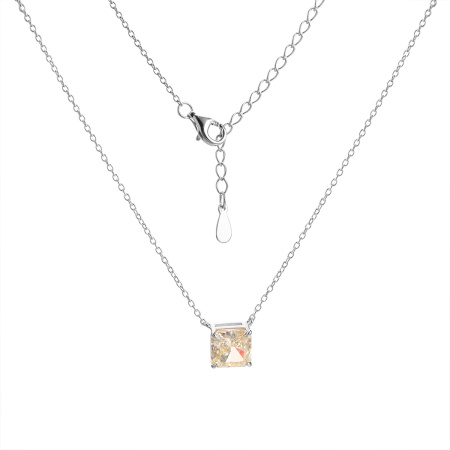 Колье из серебра с фианитом