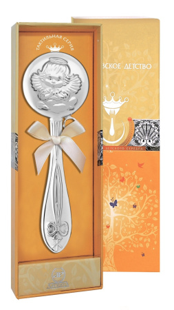 Серебряная погремушка «Ангел»