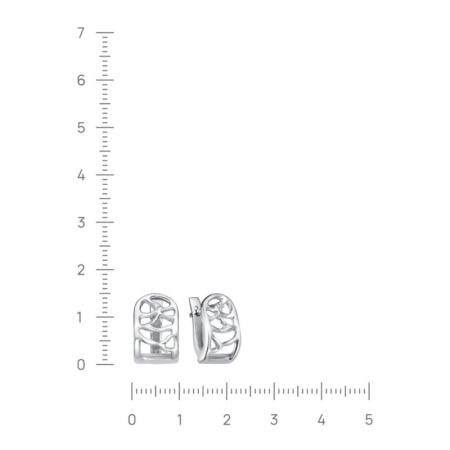 Серьги из серебра с бриллиантом