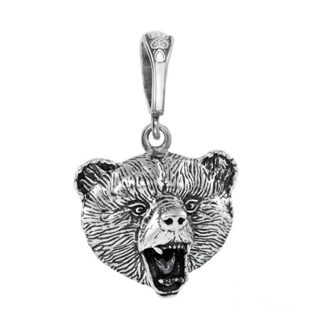 Серебряный кулон «Медведь»