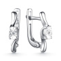 Серьги из серебра с бриллиантом