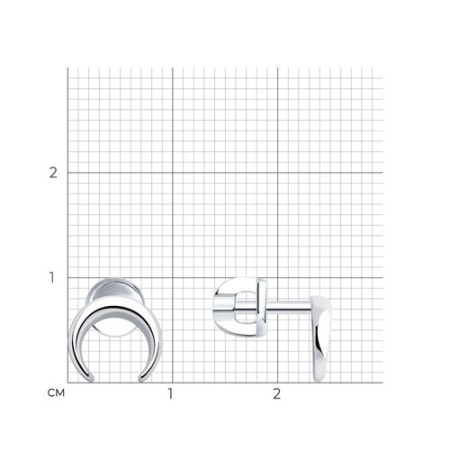 Серьги из серебра SOKOLOV