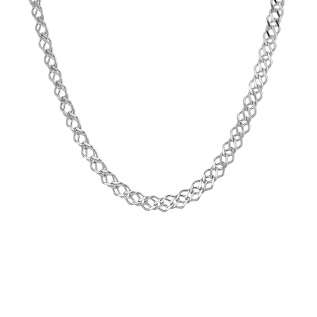 Цепь серебряная «Двойной ромб»
