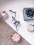 Серебряная елочная игрушка «Балерина»