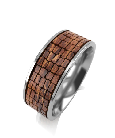 Кольцо из серебра с керамикой