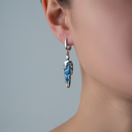 Серьги из серебра «Африканцы»