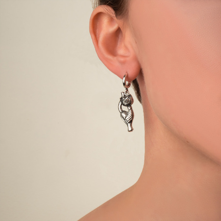 Серебряные серьги «Стиляги»