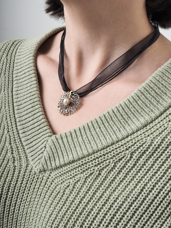 Подвеска из серебра с позолотой