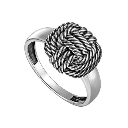 Серебряное кольцо «Крепкий узел»