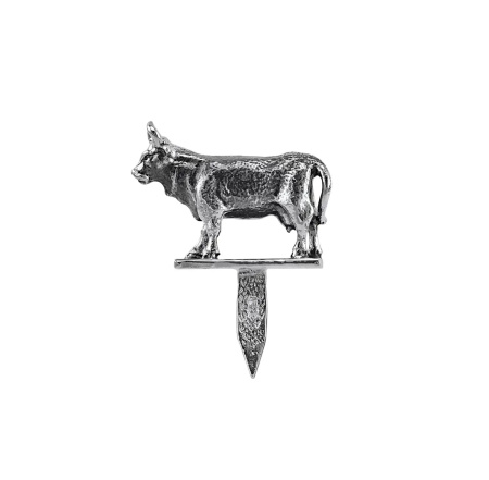 Шпажка для сыра из серебра «Корова»
