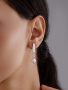 Серьги из серебра с жемчугом